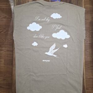 Sixth June Tan Graphic T-Shirt